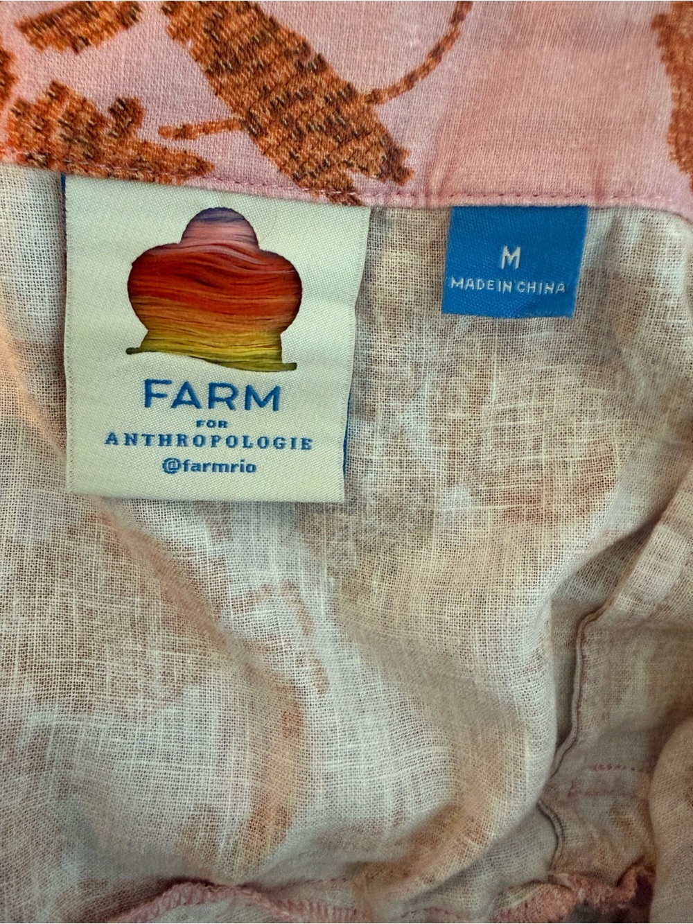 FARM Rio Pink and Orange Floral Tie-Waist Mini Dress - Picture 9 of 11